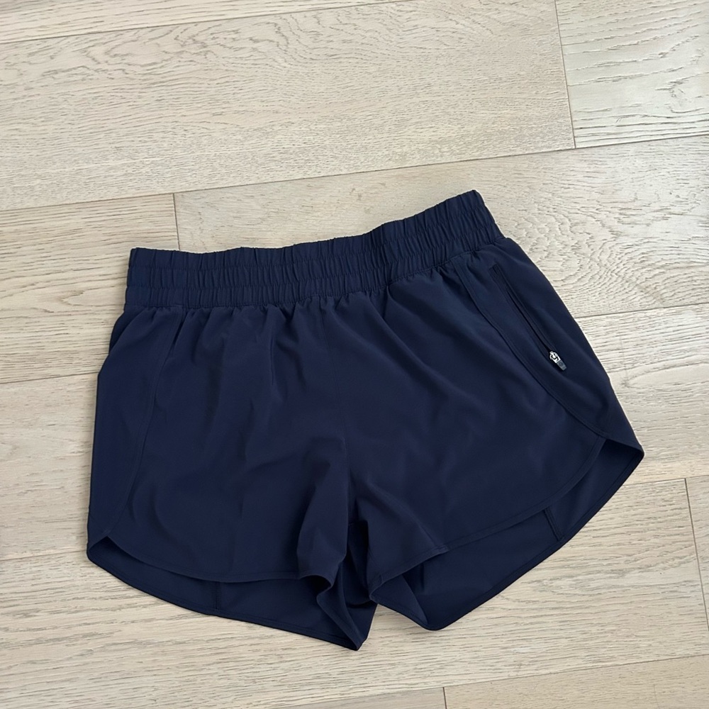 CRZ YOGA Blue Athletic Shorts Lightweight Elastic Waist